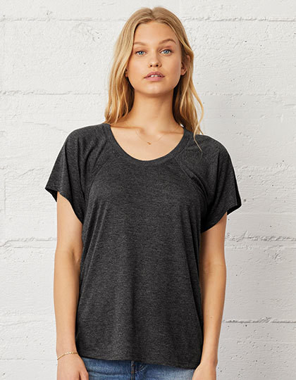 Flowy T-Shirt Bella 8801 - Okrągły dekolt