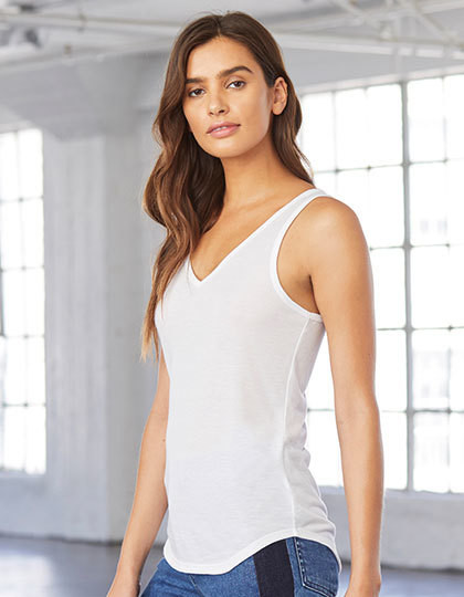 Flowy V-Neck Tank Bella 8805 - Bez rękawów