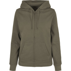 Ladies Basic Zip Hoody Build Your Brand Basic BB009 - Tylko damskie