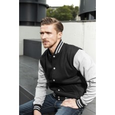 Sweat College Jacket Build Your Brand BY015 - Na zamek / guziki
