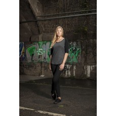 Ladies´ 3/4 Contrast Raglan Tee Build Your Brand BY022 - Okrągły dekolt