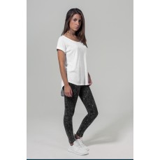 Ladies´ Long Slub Tee Build Your Brand BY036 - Okrągły dekolt