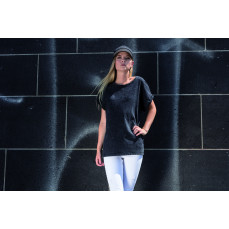 Ladies´ Acid Washed Extended Shoulder Tee Build Your Brand BY053 - Okrągły dekolt