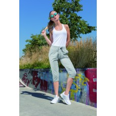 Ladies Terry 3/4 Jogging Pants Build Your Brand BY067 - Damskie