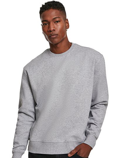 Premium Oversize Crewneck Sweatshirt Build Your Brand BY120 - Wkładane przez głowę