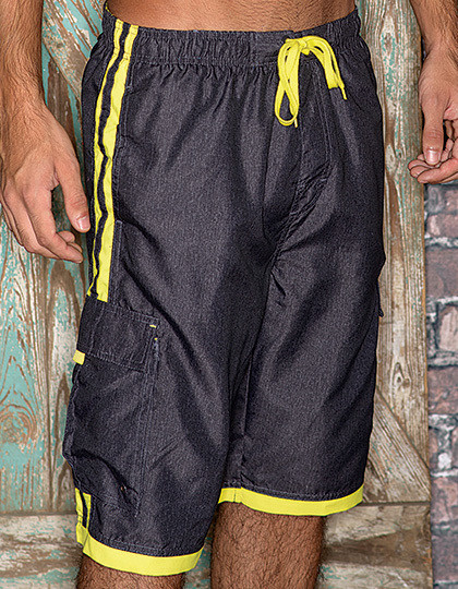 Striped Swim Trunks Burnside 9401 - Krótkie