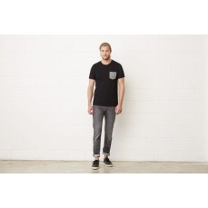 Men´s Jersey Short Sleeve Pocket Tee Canvas 3021 - Z krótkim rękawem