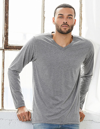 Triblend Long Sleeve V-Neck Tee Canvas 3425 - Pozostałe