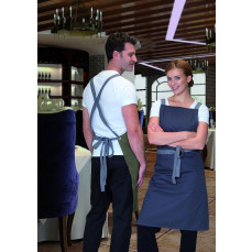 Apron With Grey Ties Crossover Dennys London DP130 - Fartuchy