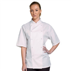 Short Sleeve Chef Jacket Dennys London DD70S - Kurtki szefa kuchni