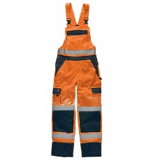 Industry Hi-Vis Bib and Brace EN20471 Dickies SA30045 - Spodnie