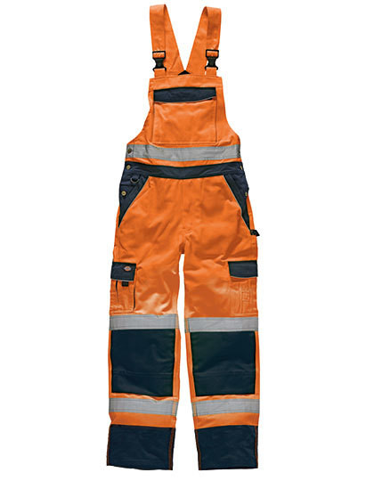 Industry Hi-Vis Bib and Brace EN20471 Dickies SA30045 - Spodnie