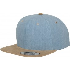 Chambray-Suede Snapback FLEXFIT 6089CH - Snapbacki