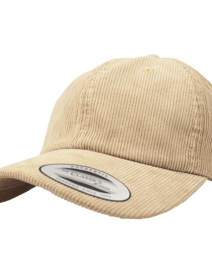 Low Profile Corduroy Dad Cap FLEXFIT 6245CD - 6 panelowe