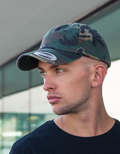 Low Profile Camo Washed Cap FLEXFIT 6245CW - Sportowe