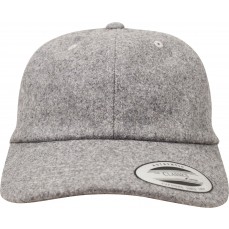 Low Profile Melton Wool Dad Cap FLEXFIT 6245MW - 6 panelowe