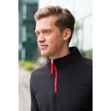 1/4 zamka Long Sleeved Piped Finden+Hales LV570 - Pół zamka