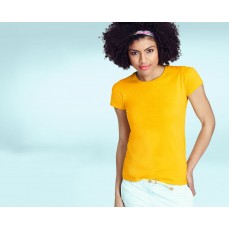 Damska koszulka Sofspun® T Fruit of the Loom 61-414-0 - Okrągły dekolt