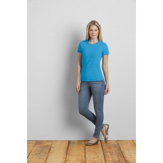 Koszulka damska Premium Cotton Gildan 4100L - Okrągły dekolt
