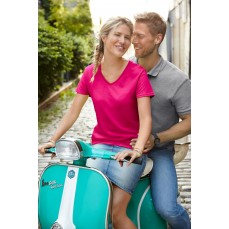 Damski V-Neck T-Shirt Gildan 4100VL - Dekolt w kształcie V