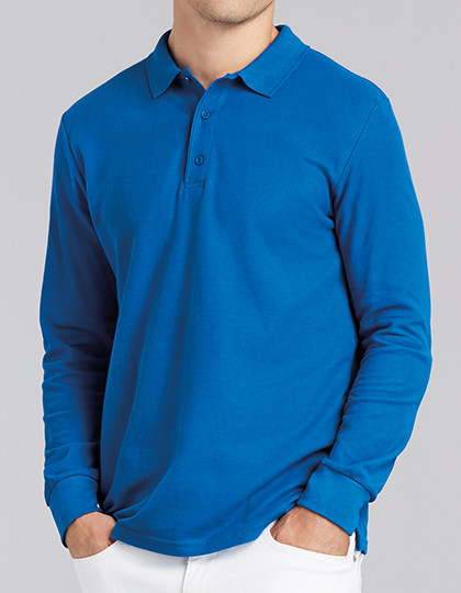 Koszulka polo z długim rękawem Premium Cotton® Gildan 85900 - Z długim rękawem