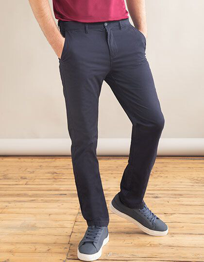 Men´s Stretch Chino with Flex Waistband Henbury H650 - Długie