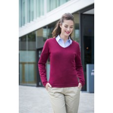 Ladies´ Lightweight V-Neck Jumper Henbury H721 - Damskie