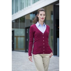 Ladies´ Lightweight V-Neck Cardigan Henbury H723 - Cardigany