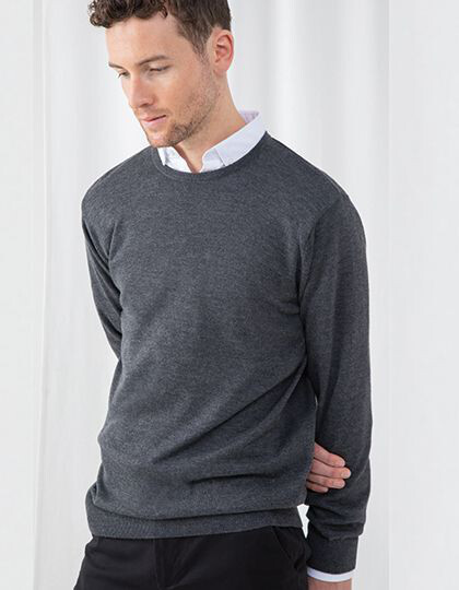 Men´s Lightweight Crew Neck Jumper Henbury H725 - Męskie