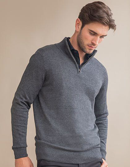 Men´s Quarter Zip Jumper Henbury H729 - Męskie