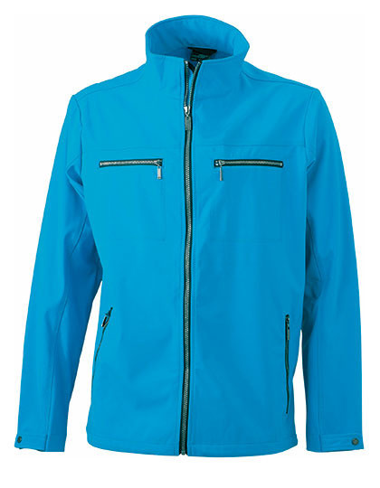 Męska kurtka Tailored Softshell James+Nicholson JN 1058 - Soft-Shell