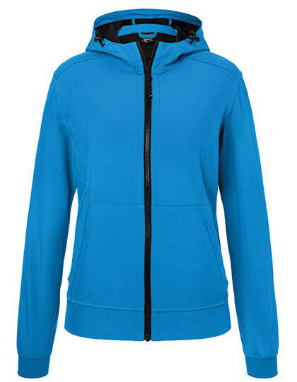 Ladies´ Hooded Softshell Jacket James&Nicholson JN1145 - Soft-Shell