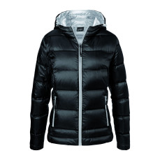 Ladies´ Hooded Down Jacket James&Nicholson JN1151 - Zimowe