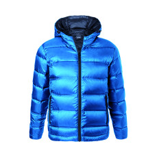 Men´s Hooded Down Jacket James&Nicholson JN1152 - Zimowe