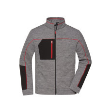 Men´s Structure Fleece Jacket James&Nicholson JN1818 - Kurtki