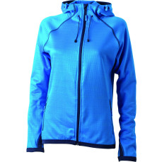 Ladies´ Hooded Fleece James&Nicholson JN 570 - Na zamek