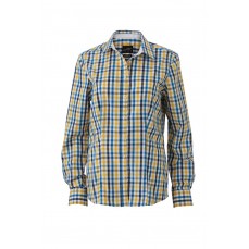 Ladies´ Checked Blouse James&Nicholson JN616 - Z długim rękawem