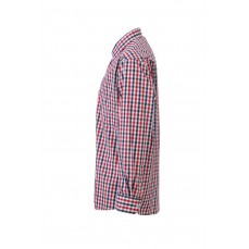 Men´s Checked Shirt James&Nicholson JN617 - Z długim rękawem