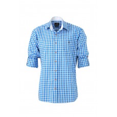 Men´s Traditional Shirt James&Nicholson JN638 - Z długim rękawem