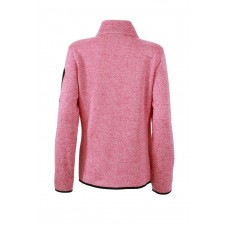 Ladies´ Knitted Fleece Jacket James&Nicholson JN761 - Na zamek
