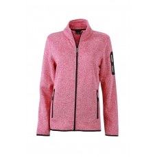 Ladies´ Knitted Fleece Jacket James&Nicholson JN761 - Na zamek