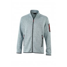 Men´s Knitted Fleece Jacket James&Nicholson JN762 - Na zamek