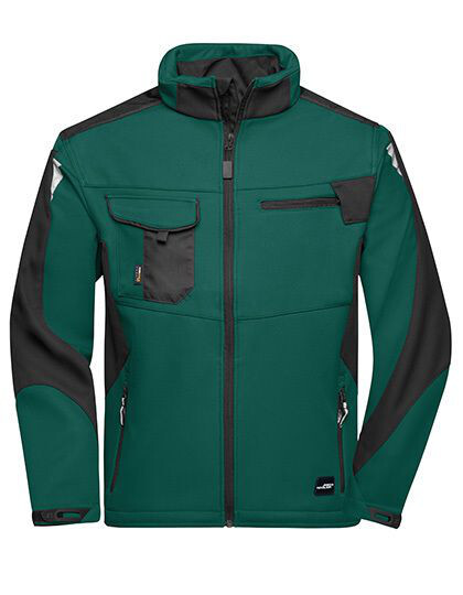 Workwear Softshell Jacket -STRONG- James&Nicholson JN844 - Kurtki