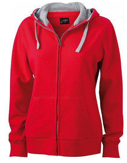 Ladies´ Lifestyle Zip-Hoody James&Nicholson JN 962 - Tylko damskie