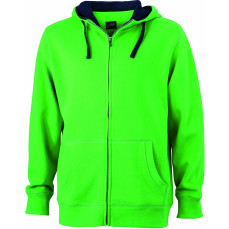 Men´s Lifestyle Zip-Hoody James&Nicholson JN 963 - Tylko męskie