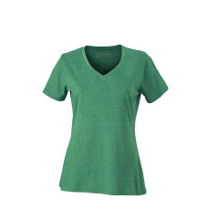 Ladies´ Heather T-Shirt James&Nicholson JN973 - Dekolt w kształcie V