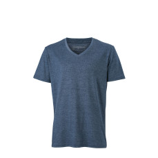 Men´s Heather T-Shirt James&Nicholson JN974 - Dekolt w kształcie V
