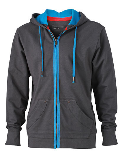 Bluza męska Urban Hooded Sweat James+Nicholson JN982 - Tylko męskie