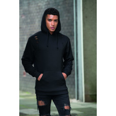 Distressed Hoodie Just Hoods JH019 - Z kapturem