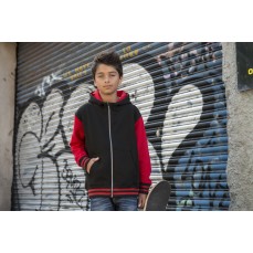 Kids Urban Varsity Zoodie Just Hoods JH051J - Z kapturem